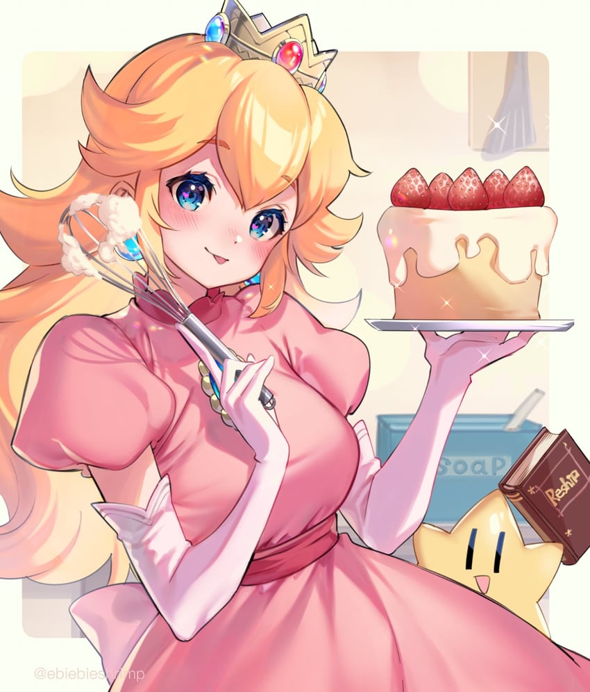 princess peach and twink (mario and 2 more) drawn by shuri_(84k)