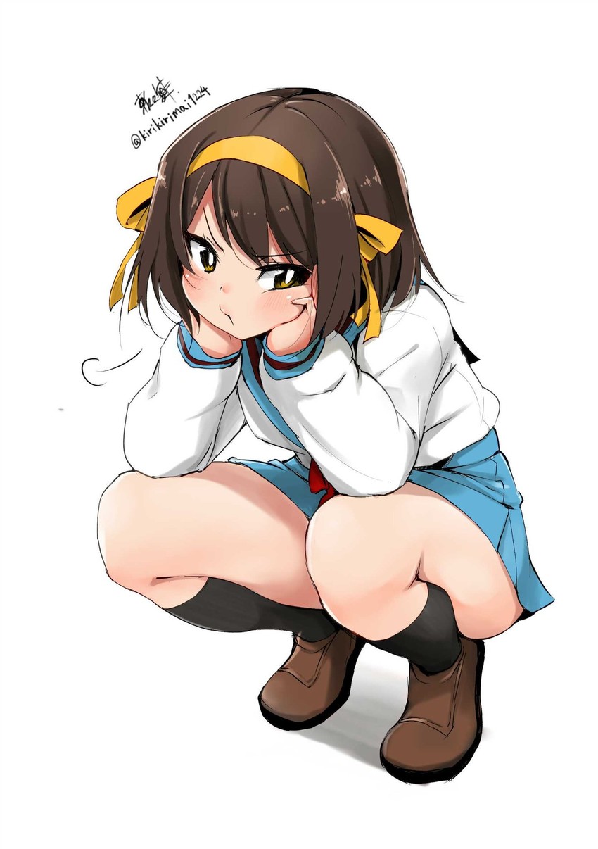 suzumiya haruhi (suzumiya haruhi no yuuutsu) drawn by kirikirimai_(kkm)