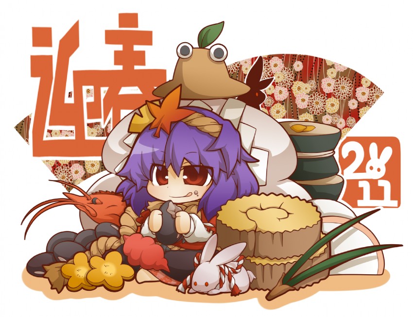 yasaka kanako and pyonta (touhou) drawn by gurageida and moriya