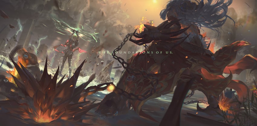achilles and penthesilea (fate and 1 more) drawn by hinoborukaku
