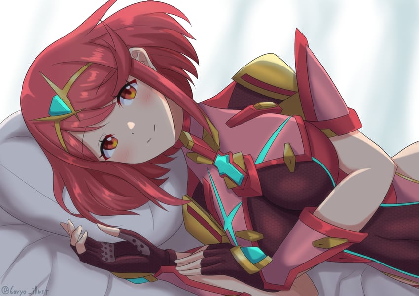 pyra (xenoblade chronicles and 1 more) drawn by ryochan96154