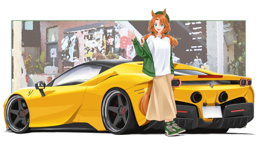 mejiro palmer (umamusume) drawn by silenxe