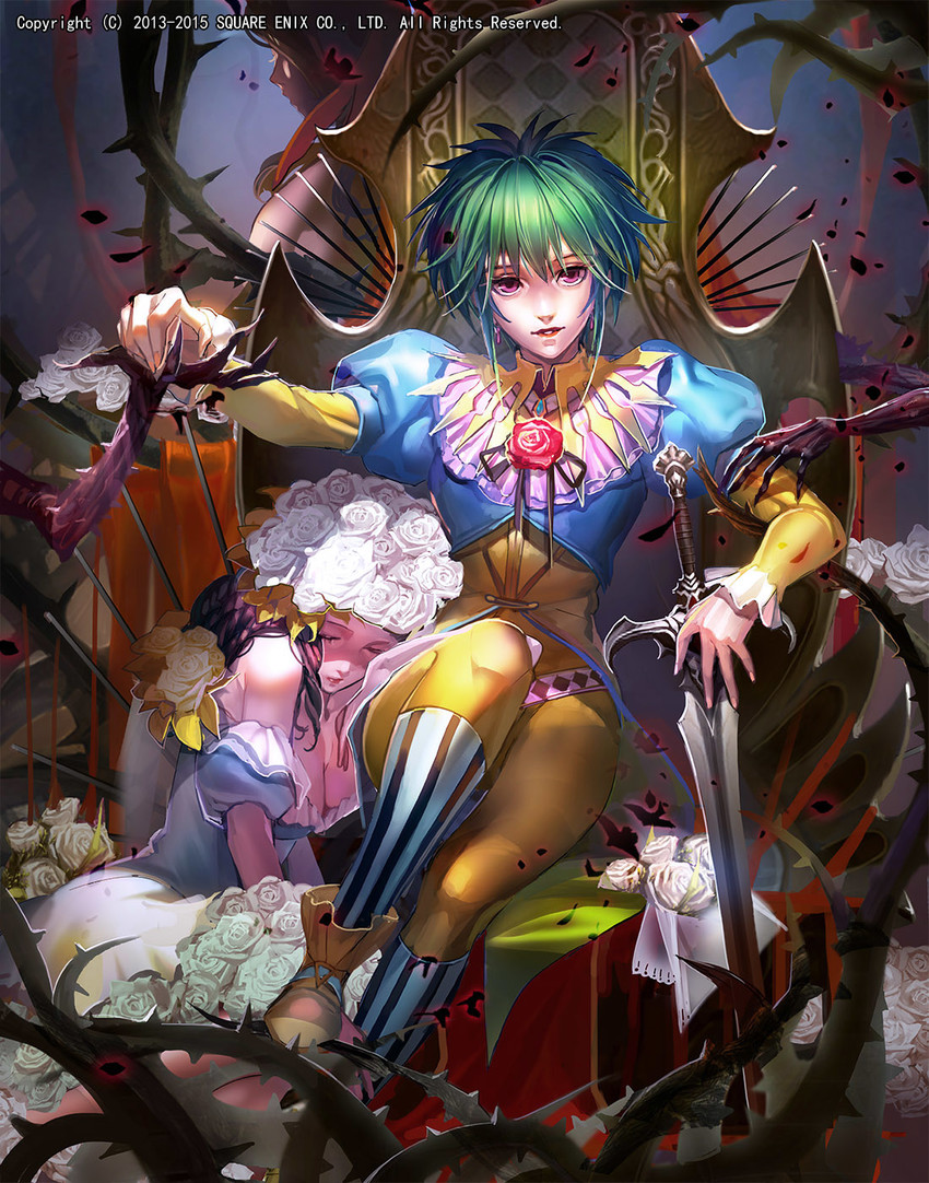 asellus and princess white rose (saga and 3 more) drawn by liduke
