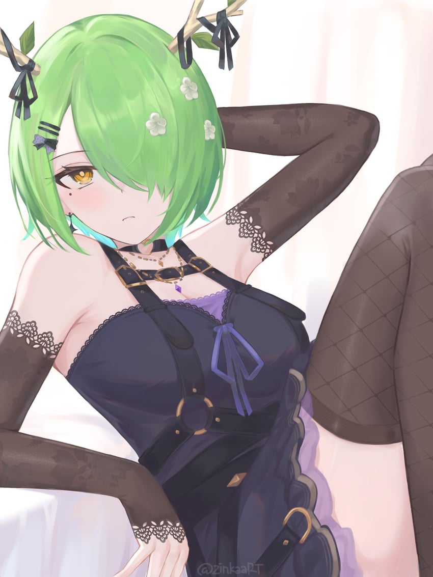 ceres fauna (hololive and 1 more) drawn by zinkaa