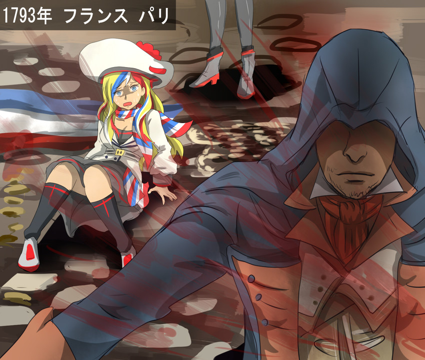 commandant teste and arno dorian (kantai collection and 2 more) drawn by pitcairn_meusel