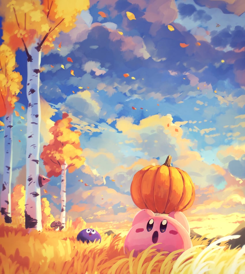 kirby, gooey, jobski, geromazudake, and apolo (kirby and 1 more) drawn by suyasuyabi