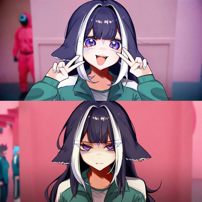 shylily, bao, and akuma nihmune (indie virtual youtuber and 1 more) drawn by yoclesh