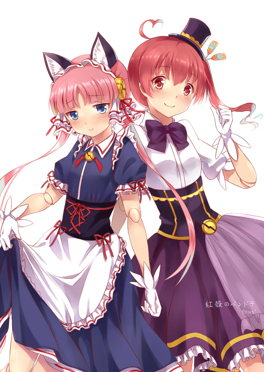 clarion and nanakorobi nene (koukaku no pandora) drawn by tot_(zhxto)
