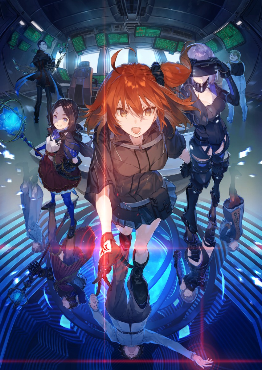 mash kyrielight, fujimaru ritsuka, leonardo da vinci, romani archaman, olga marie animusphere, and 2 more (fate and 1 more) drawn by hotosoka