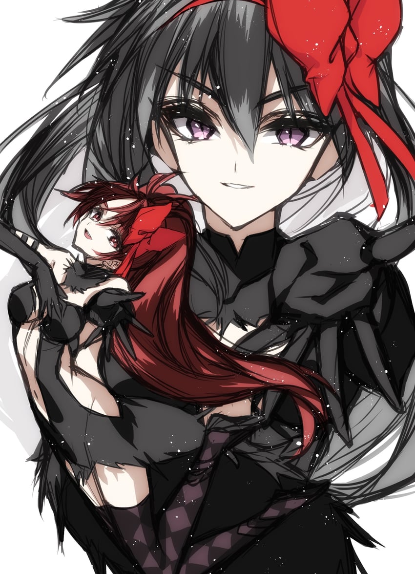 akemi homura, sakura kyoko, and akuma homura (mahou shoujo madoka magica and 1 more) drawn by misteor
