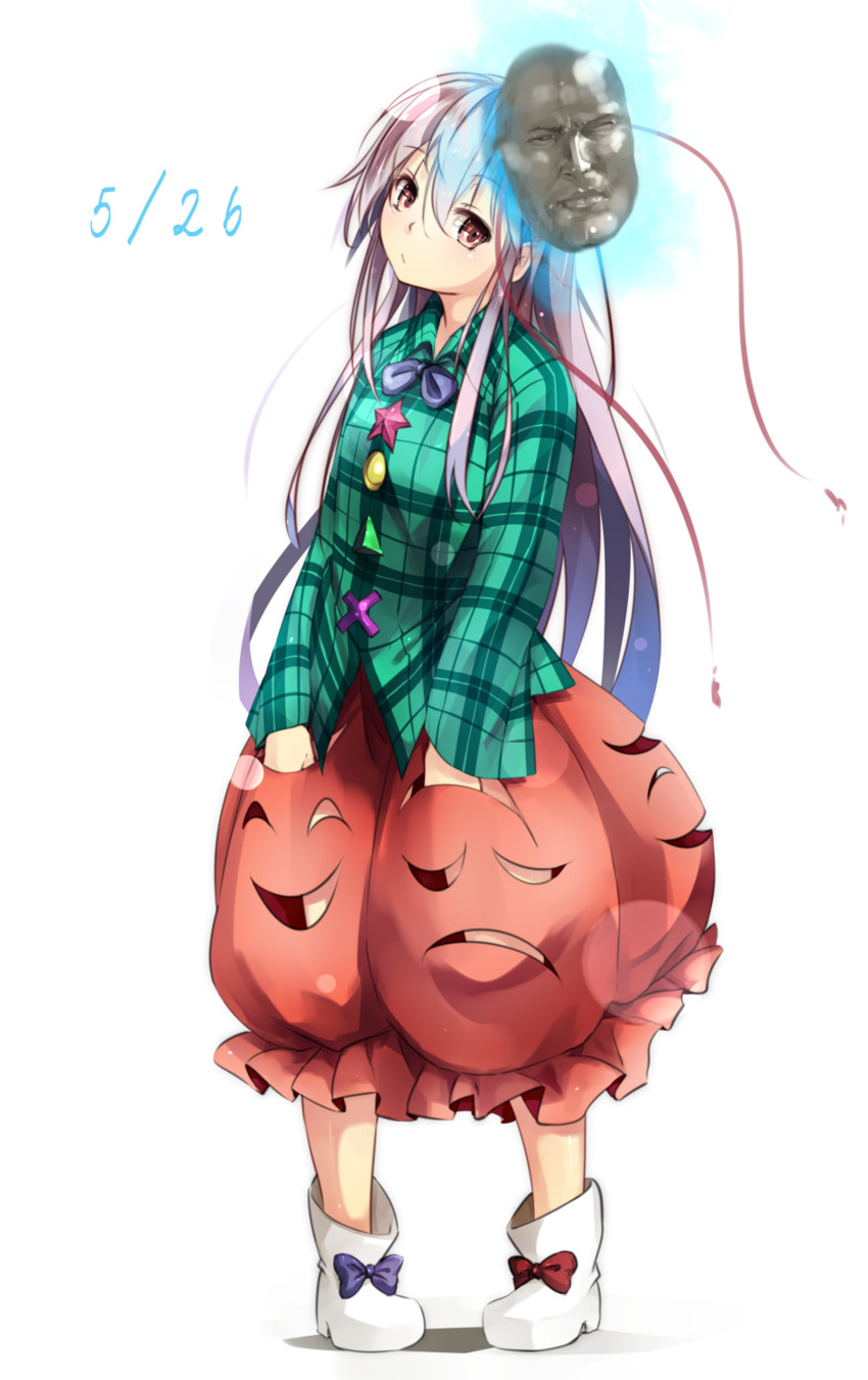 hata no kokoro (touhou) drawn by gorilla_(bun0615)