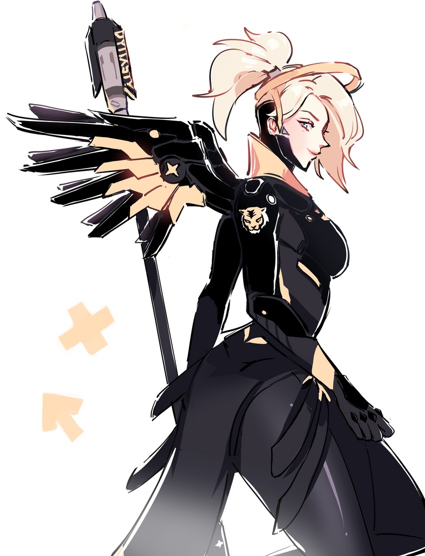mercy and seoul dynasty mercy (overwatch and 2 more) drawn by hyoon_(sockgyu)