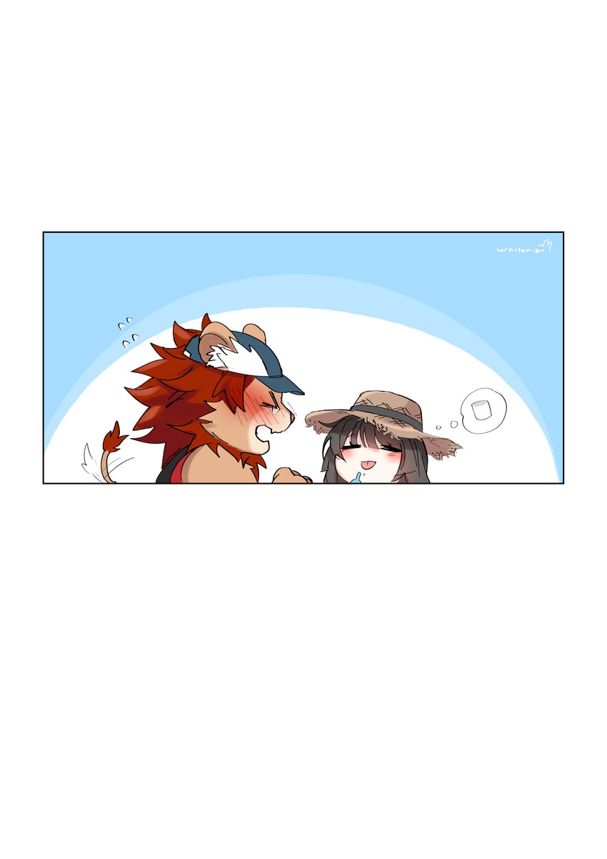 protagonist 2 and vapula (tokyo afterschool summoners) drawn by whiteniar