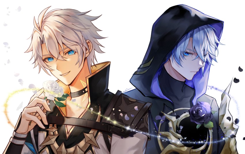 phainon and flame reaver of the deepest dark (honkai and 1 more) drawn by jie48615