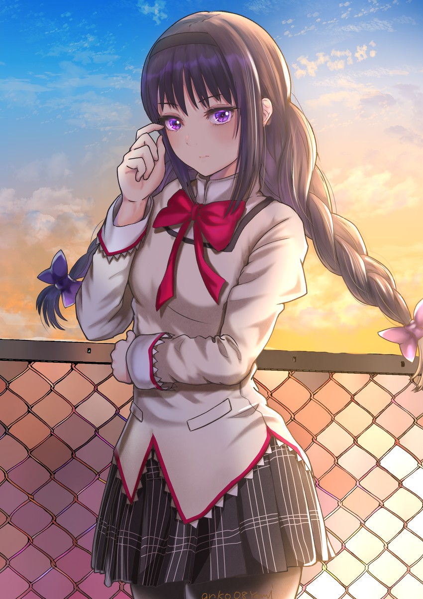 akemi homura (mahou shoujo madoka magica) drawn by yami_anko