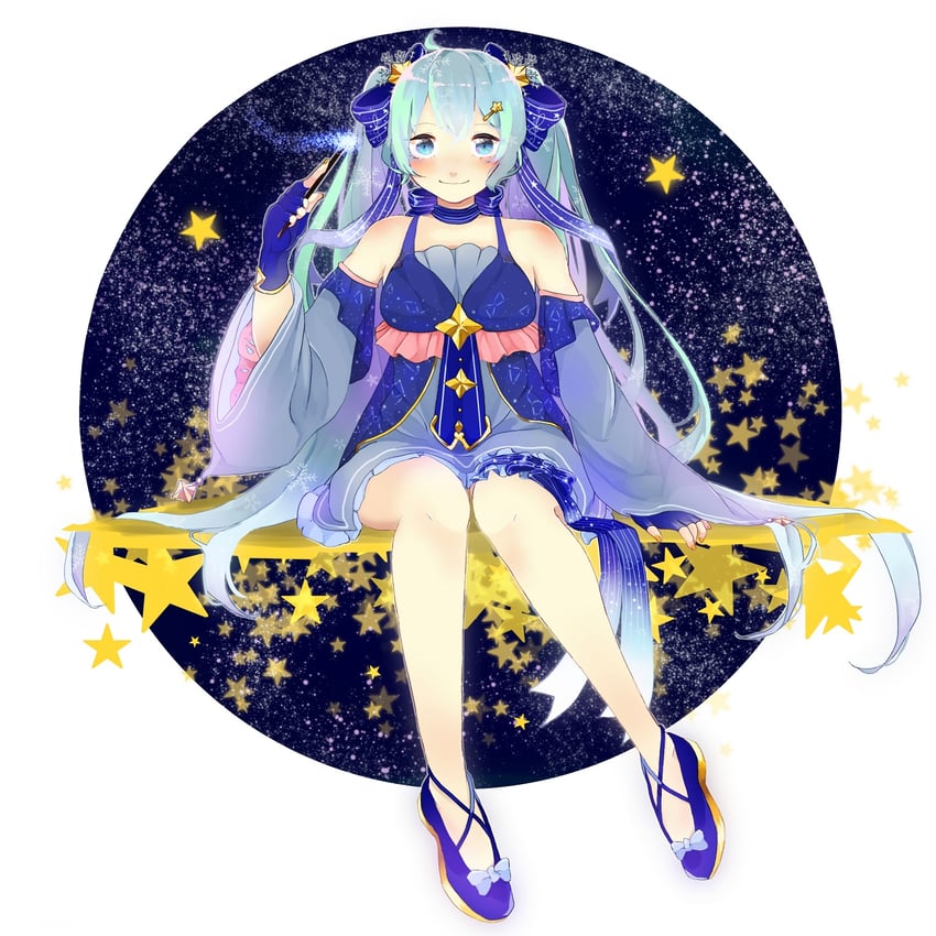 hatsune miku and yuki miku (vocaloid) drawn by shigi_(bulbasaur39)