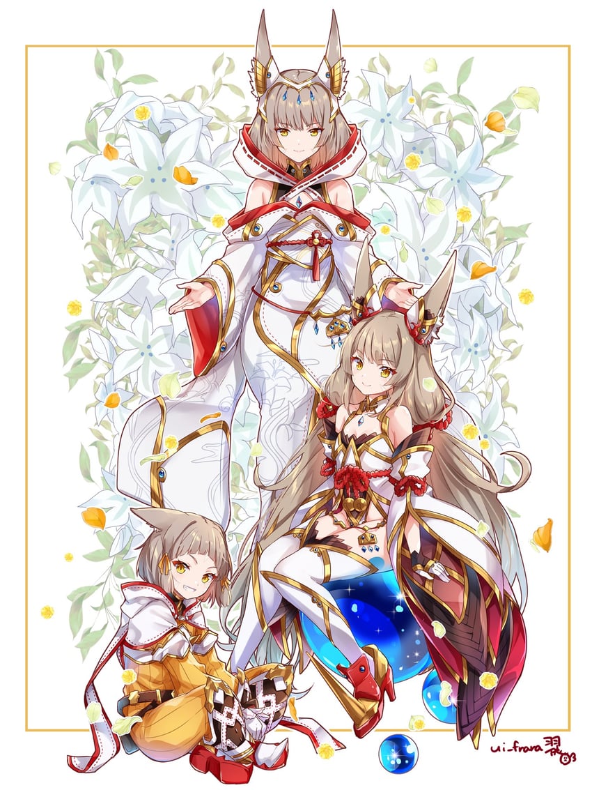 nia (xenoblade chronicles and 2 more) drawn by ui_frara