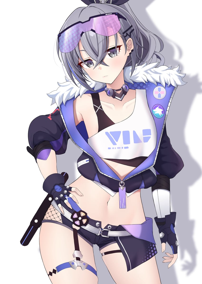 silver wolf (honkai and 1 more) drawn by hinata_kokage