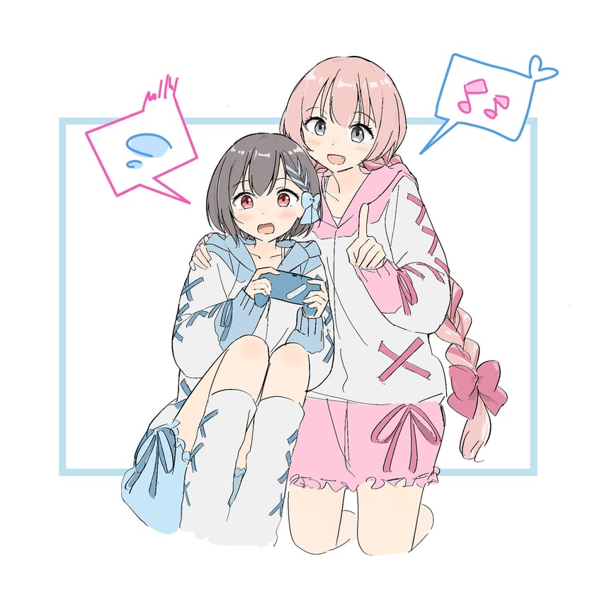 chihaya anon and takamatsu tomori (bang dream! and 1 more) drawn by ninini_ninnin