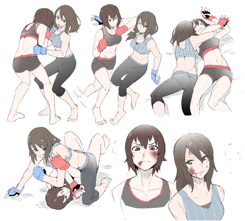 nishizumi maho and mika (girls und panzer) drawn by nexas
