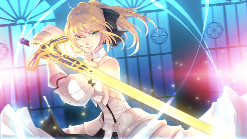 artoria pendragon and saber lily (fate and 1 more) drawn by sheryu