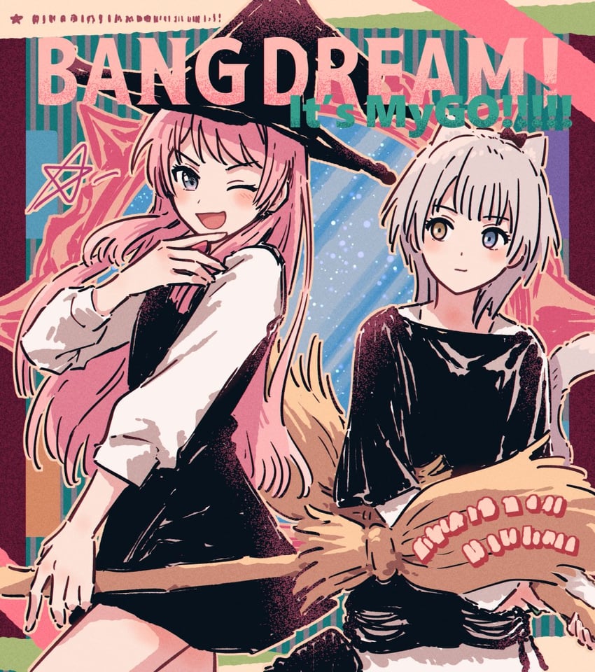 chihaya anon and kaname raana (bang dream! and 1 more) drawn by bullfalk