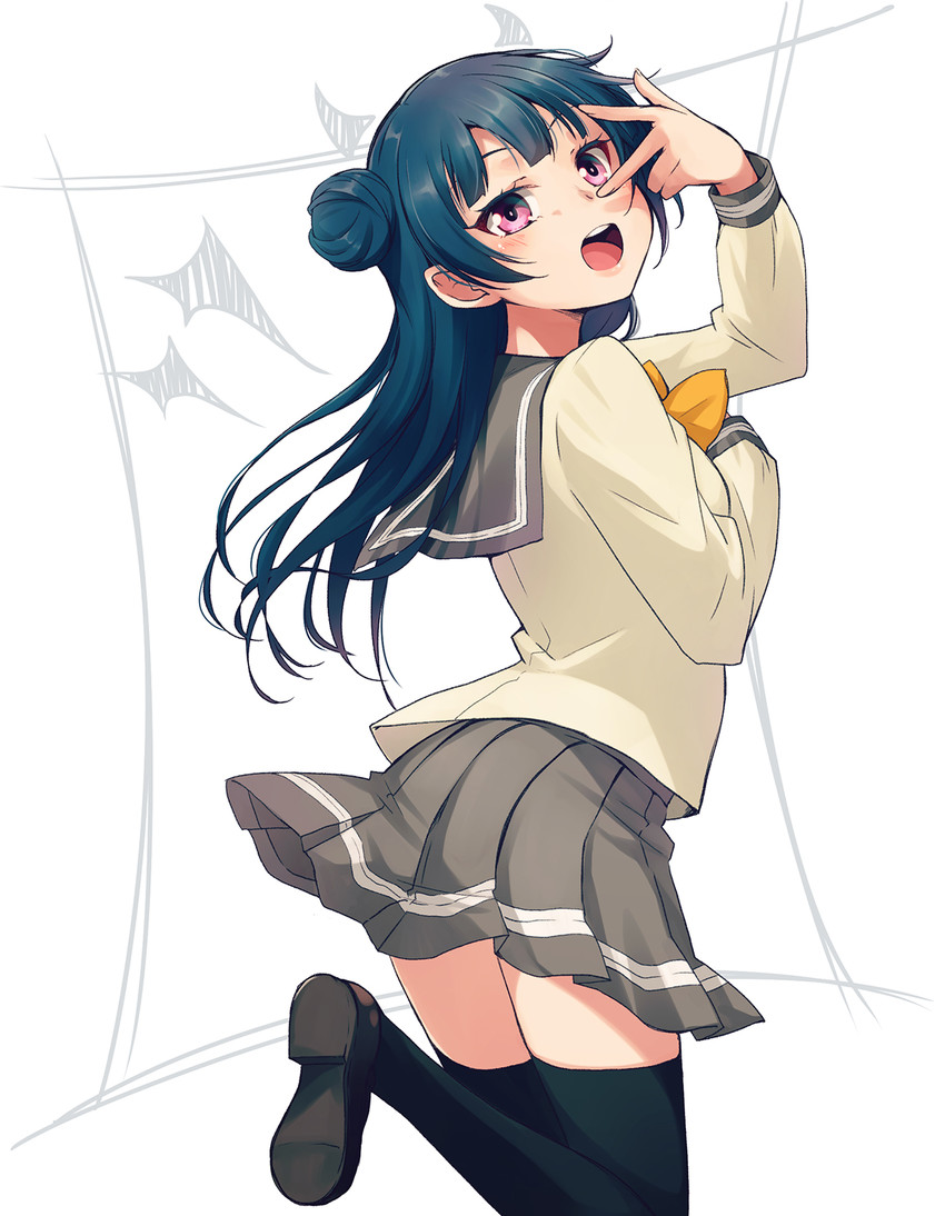 tsushima yoshiko (love live! and 1 more) drawn by nanotsuki