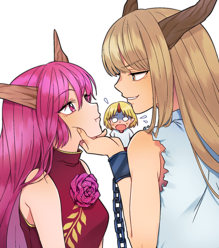 ibuki suika, hoshiguma yuugi, ibaraki kasen, and ibaraki douji (touhou) drawn by sibata_maru