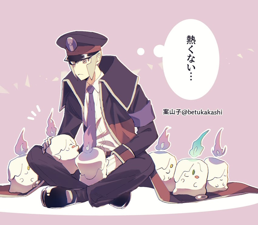 ingo and litwick (pokemon and 1 more) drawn by kakashi_(ayrnmi_24)