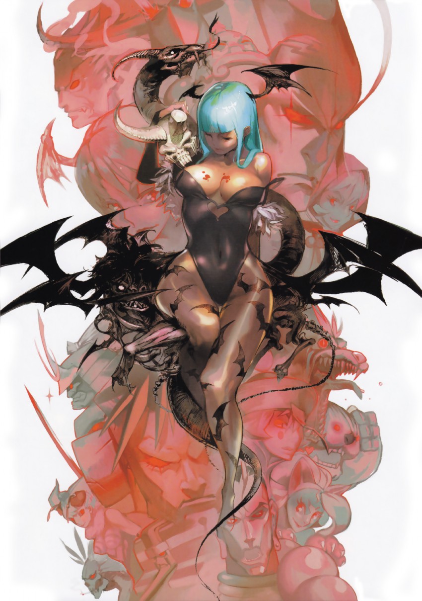morrigan aensland, lilith, felicia, hsien-ko, b.b. hood, and 10 more (darkstalkers) drawn by park_jong_won