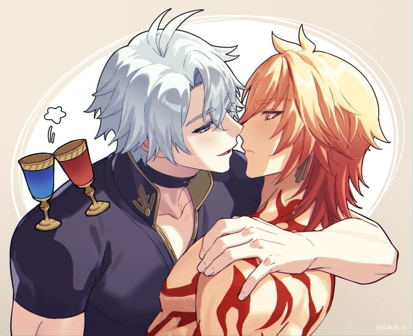 phainon and mydei (honkai and 1 more) drawn by shokill