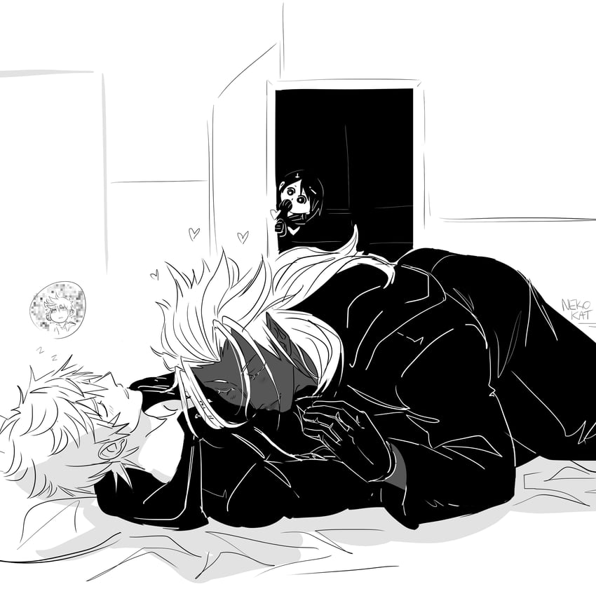 roxas, xion, and xemnas (kingdom hearts and 1 more) drawn by nekokat42