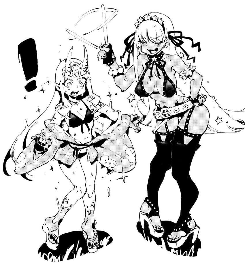 bb and ibaraki douji (fate and 1 more) drawn by ireading