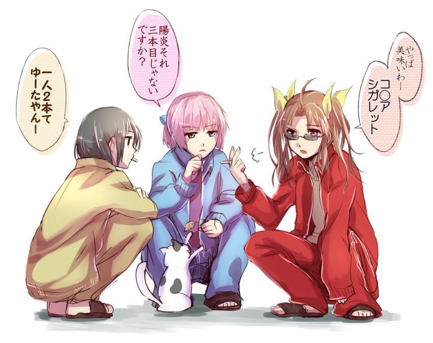 shiranui, kagerou, and kuroshio (kantai collection) drawn by michimaru_(michi)