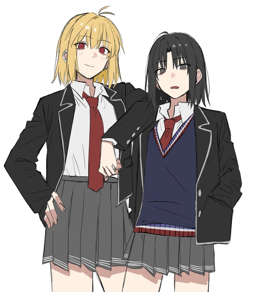 arcueid brunestud and ryougi shiki (fate and 1 more) drawn by egomeshi