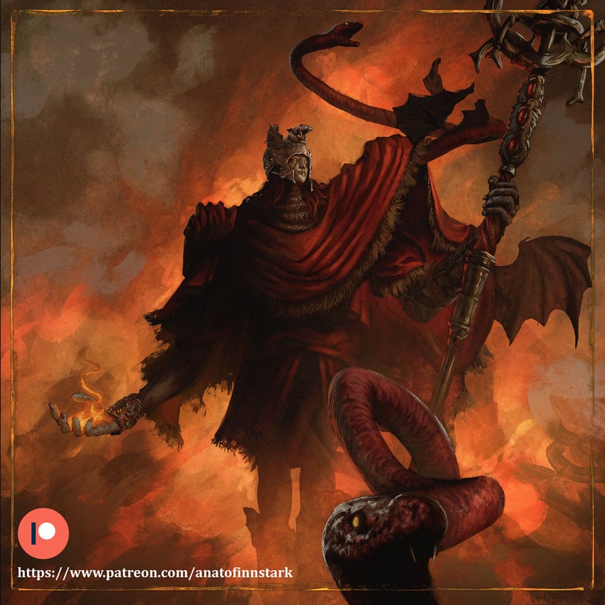 messmer the impaler (elden ring and 1 more) drawn by anato_finnstark