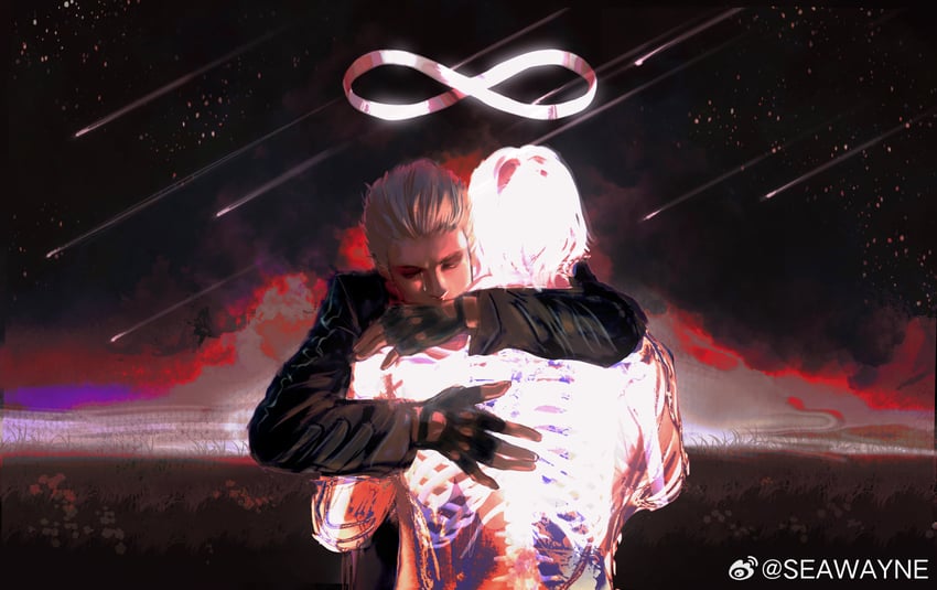 dante and vergil (devil may cry and 1 more) drawn by seawayne