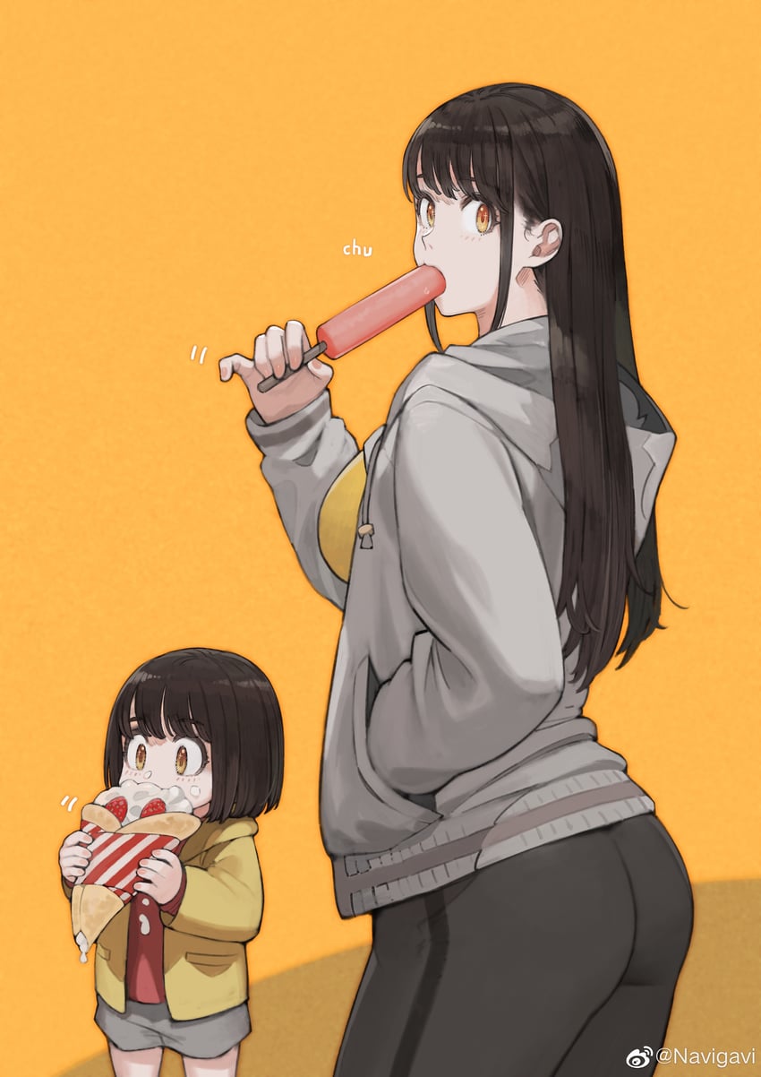 big sister and little sister (original) drawn by jun_(navigavi)