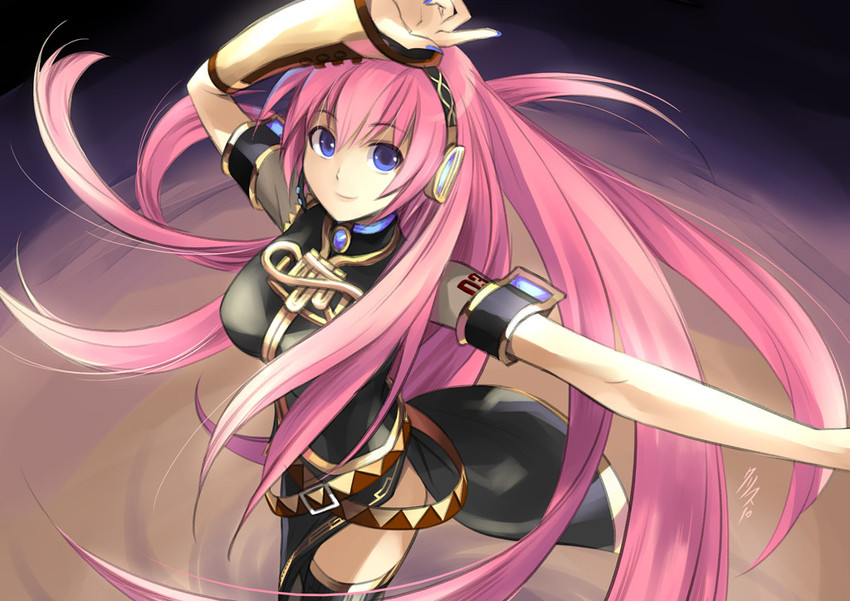 megurine luka (vocaloid and 1 more) drawn by kriss_sison