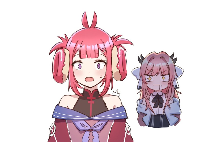 kuzuryu io and kani kanizawa (atelier live) drawn by hexunart