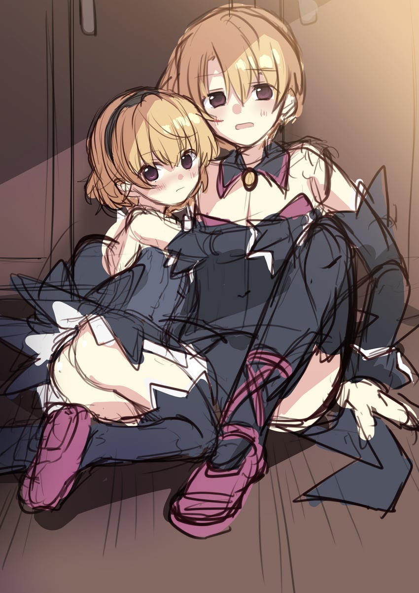 houjou satoko and houjou satoshi (higurashi no naku koro ni) drawn by pyuchi