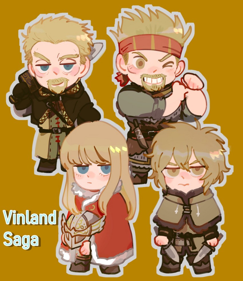 thorfinn, askeladd, canute, and thorkell (vinland saga) drawn by ai-shii_(kasehara-chan)