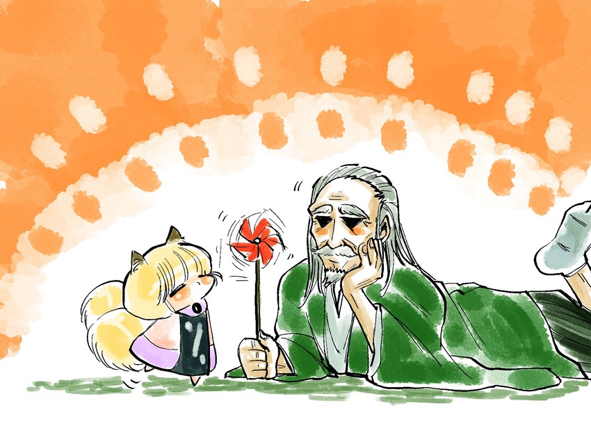 yakumo ran and konpaku youki (touhou) drawn by komaku_juushoku