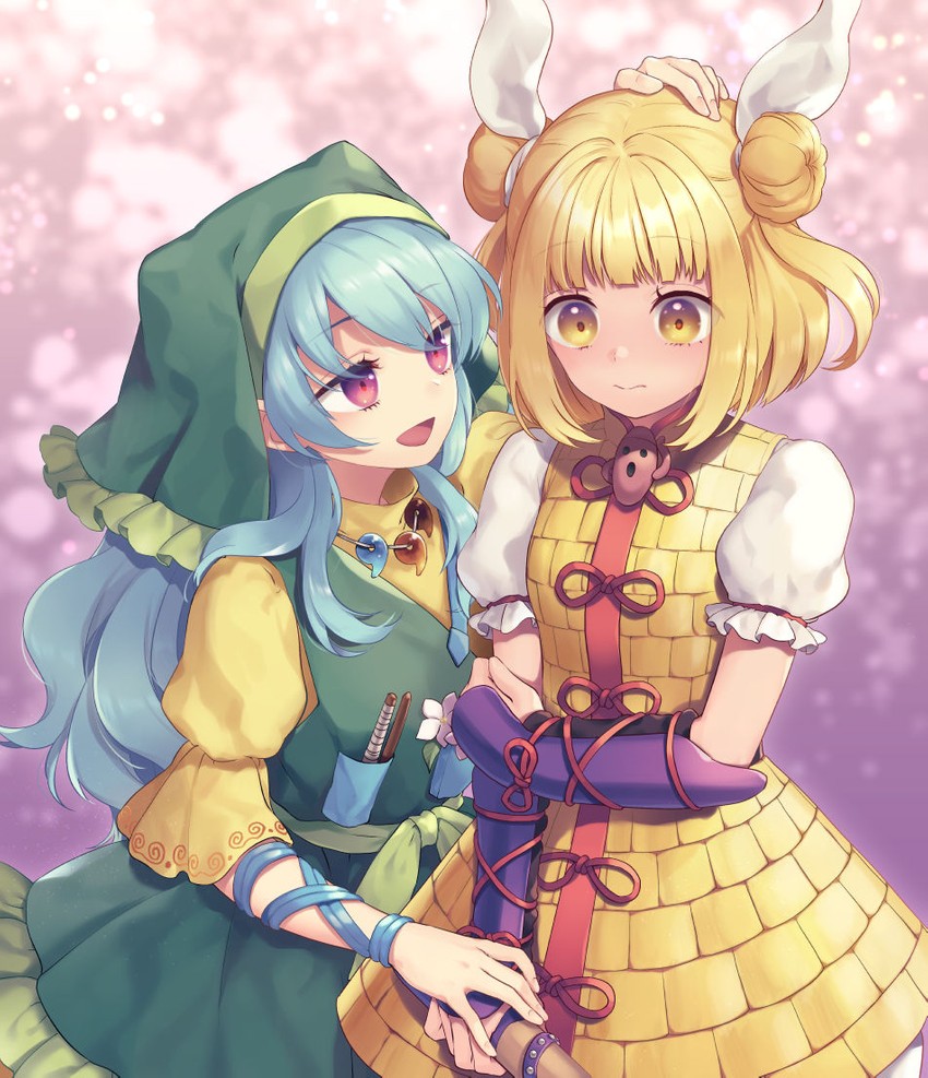 haniyasushin keiki and joutouguu mayumi (touhou) drawn by tomobe_kinuko