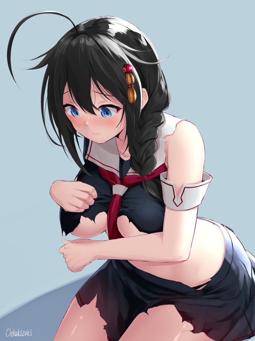 shigure and shigure kai ni (kantai collection) drawn by oekakizuki