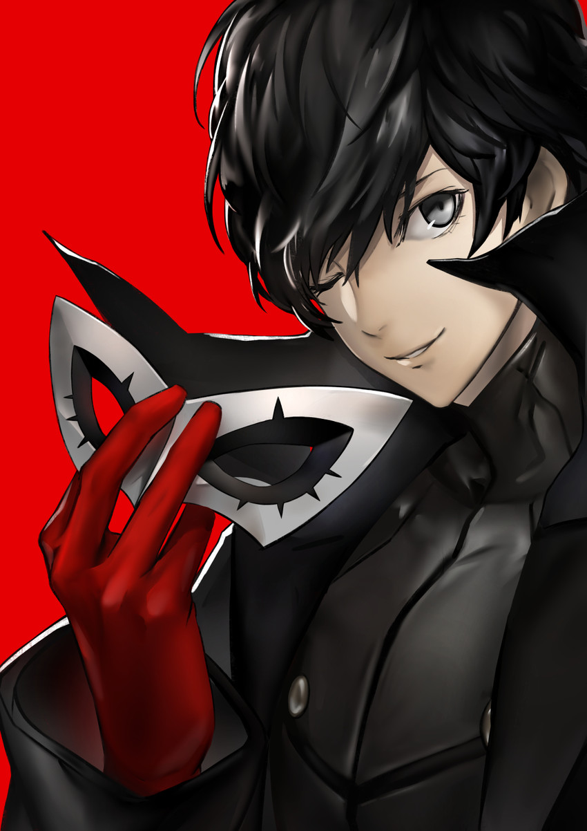 amamiya ren and joker (persona and 1 more) drawn by legacy_zechs