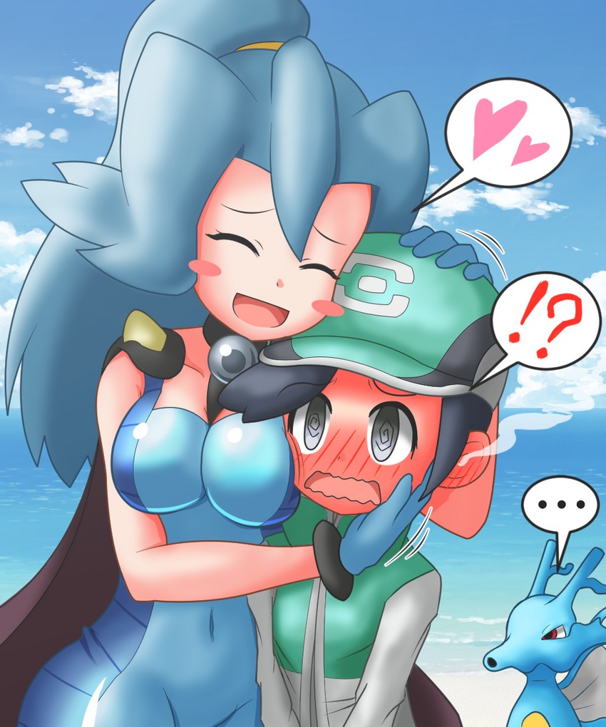 clair, kingdra, and scottie (pokemon and 2 more) drawn by yanagineshia