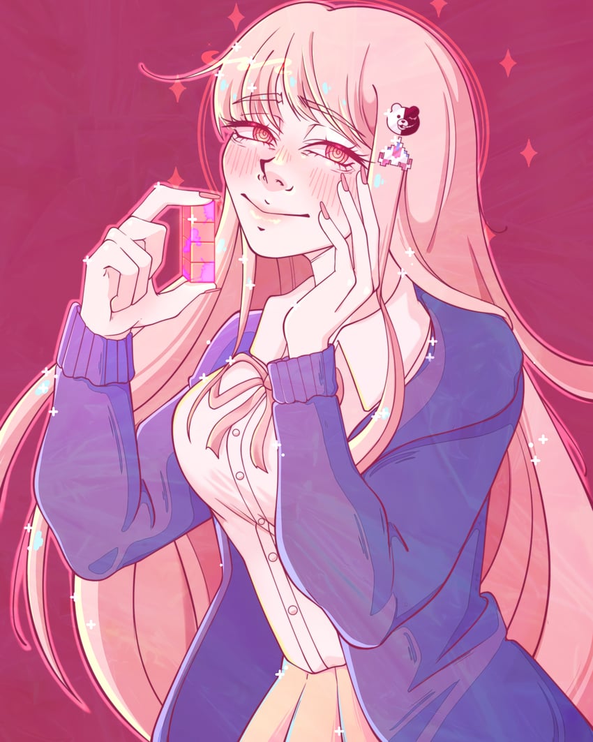 nanami chiaki (danganronpa and 3 more) drawn by vadi_(user_wryy4858)