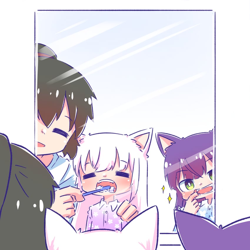 funada kiito, funada ui, and nagasawa yuki (assault lily) drawn by teisuu