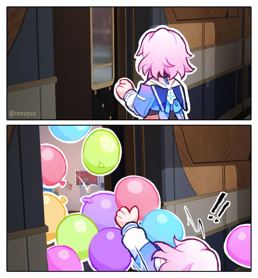march 7th (honkai and 1 more) drawn by rewuyuu